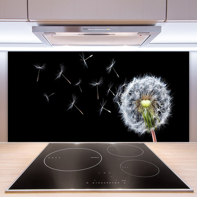 Painel vidro cozinha Flores de dente-de-leão Natureza