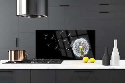 Painel vidro cozinha Flores de dente-de-leão Natureza