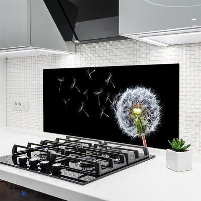 Painel vidro cozinha Flores de dente-de-leão Natureza