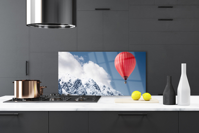 Painel cozinha Picos de Montanhas de Balão no Inverno