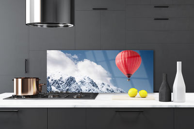 Painel cozinha Picos de Montanhas de Balão no Inverno