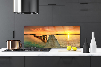 Painel vidro cozinha Paisagem da Ponte do Mar e do Sol