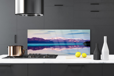 Painel vidro cozinha Paisagem de lagos e montanhas