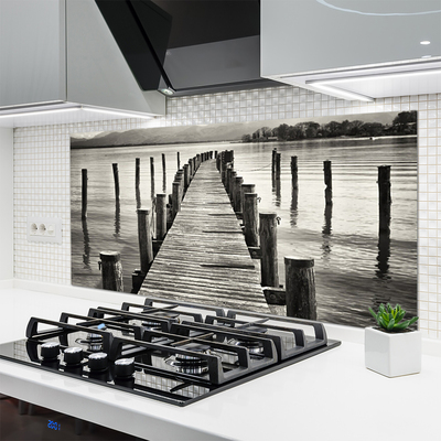 Painel vidro cozinha Arquitetura da Ponte Marítima