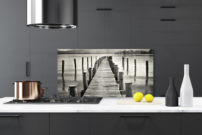 Painel vidro cozinha Arquitetura da Ponte Marítima