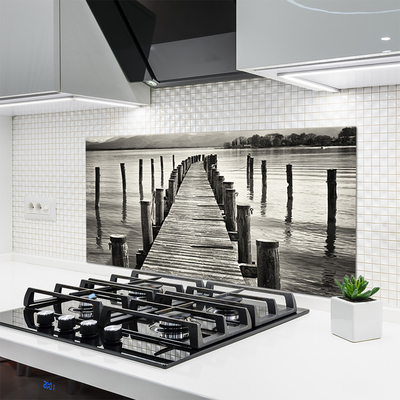 Painel vidro cozinha Arquitetura da Ponte Marítima