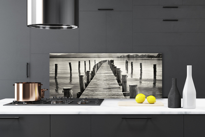 Painel vidro cozinha Arquitetura da Ponte Marítima