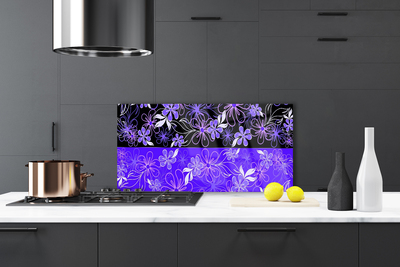 Painel cozinha Padrões abstratos de flores e arte