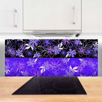 Painel cozinha Padrões abstratos de flores e arte