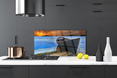 Painel cozinha Barco Mar Costa Praia