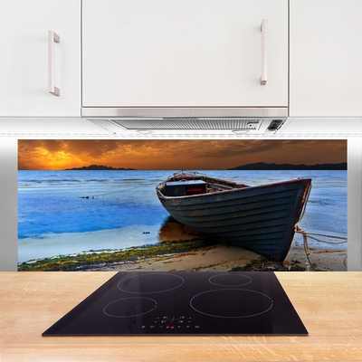 Painel cozinha Barco Mar Costa Praia