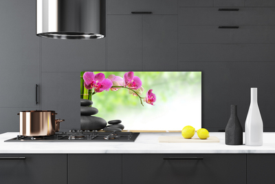 Painel vidro cozinha Brotos de Bambu Stone Zen Spa