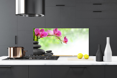 Painel vidro cozinha Brotos de Bambu Stone Zen Spa