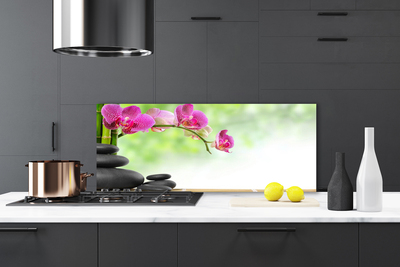 Painel vidro cozinha Brotos de Bambu Stone Zen Spa