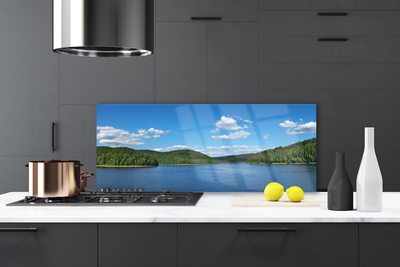 Painel cozinha Paisagem da Floresta do Lago