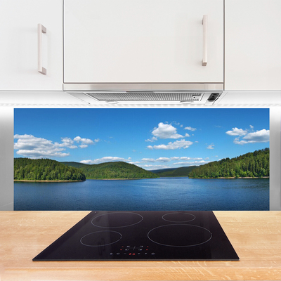 Painel cozinha Paisagem da Floresta do Lago