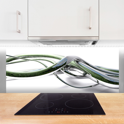 Painel cozinha Abstração Ondas Arte Arte