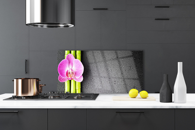 Painel cozinha Flores de bambu Orquídea