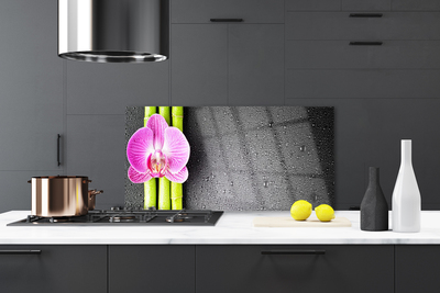 Painel cozinha Flores de bambu Orquídea