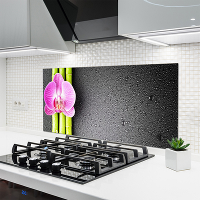 Painel cozinha Flores de bambu Orquídea