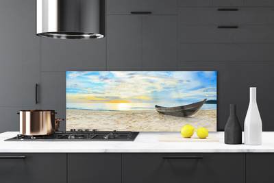 Painel cozinha Barco Praia Mar