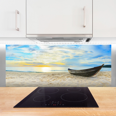 Painel cozinha Barco Praia Mar