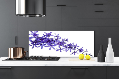 Painel vidro cozinha Flores Plantas Natureza