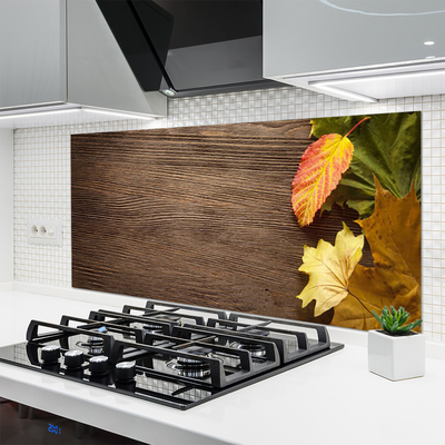 Painel vidro cozinha Folhas Flores Natureza