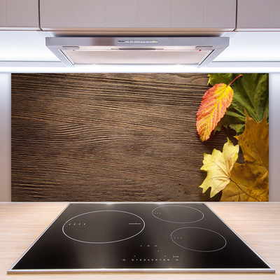 Painel vidro cozinha Folhas Flores Natureza