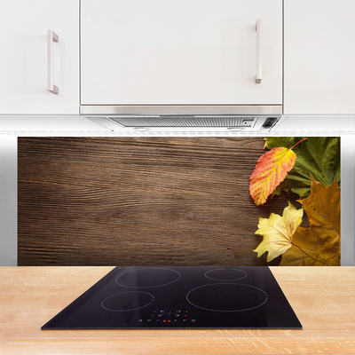 Painel vidro cozinha Folhas Flores Natureza