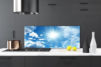 Painel cozinha Sol Nuvens Céu Azul