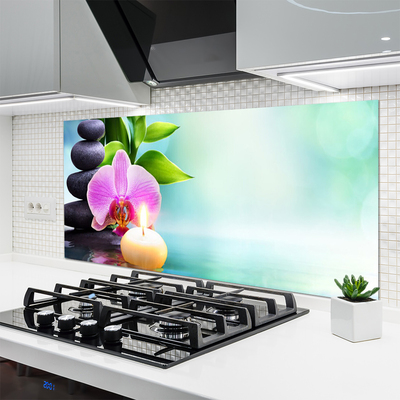 Painel cozinha Natureza da Água da Orquídea