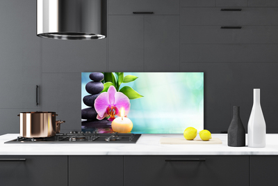 Painel cozinha Natureza da Água da Orquídea