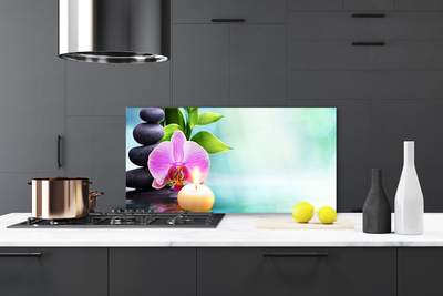 Painel cozinha Natureza da Água da Orquídea