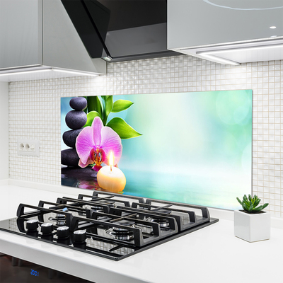 Painel cozinha Natureza da Água da Orquídea