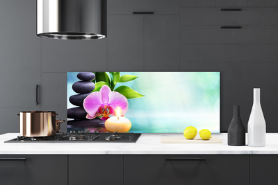 Painel cozinha Natureza da Água da Orquídea