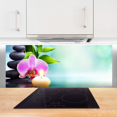 Painel cozinha Natureza da Água da Orquídea