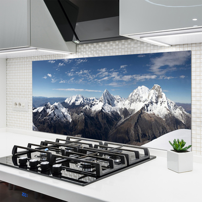 Painel vidro cozinha Paisagem de montanhas