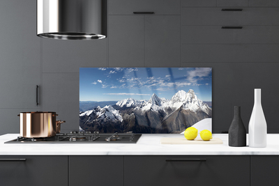 Painel vidro cozinha Paisagem de montanhas