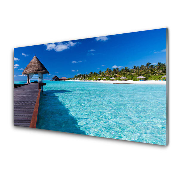 Painel vidro cozinha Ponte da Arquitetura do Mar