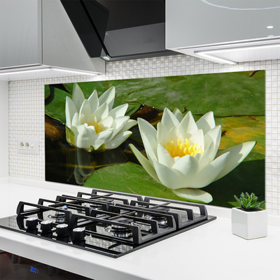 Painel vidro cozinha Flores Plantas Natureza