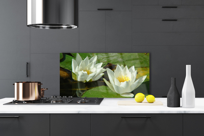 Painel vidro cozinha Flores Plantas Natureza