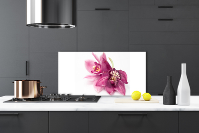 Painel vidro cozinha Flores Planta Natureza