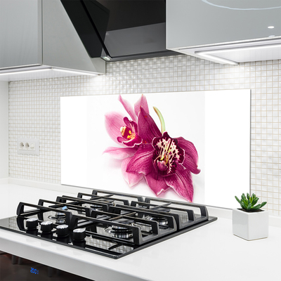 Painel vidro cozinha Flores Planta Natureza
