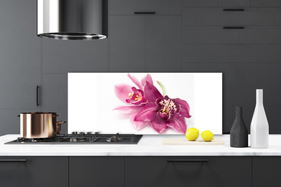 Painel vidro cozinha Flores Planta Natureza