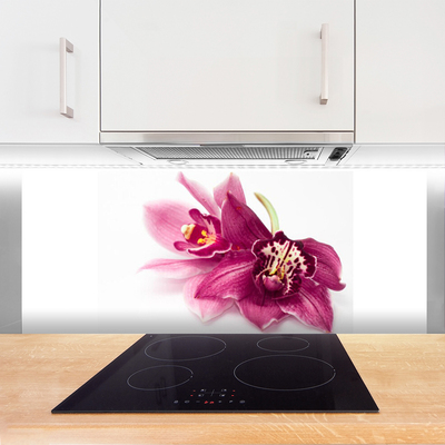 Painel vidro cozinha Flores Planta Natureza