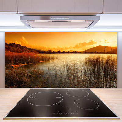 Painel vidro cozinha Paisagem do Lago Oeste