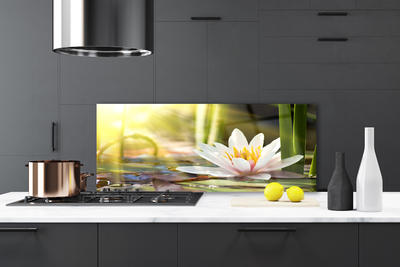 Painel vidro cozinha Flor de lírio d'água