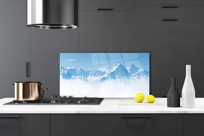 Painel cozinha Paisagem de neblina nas montanhas