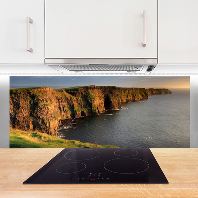 Painel vidro cozinha Costa das Rochas Mar